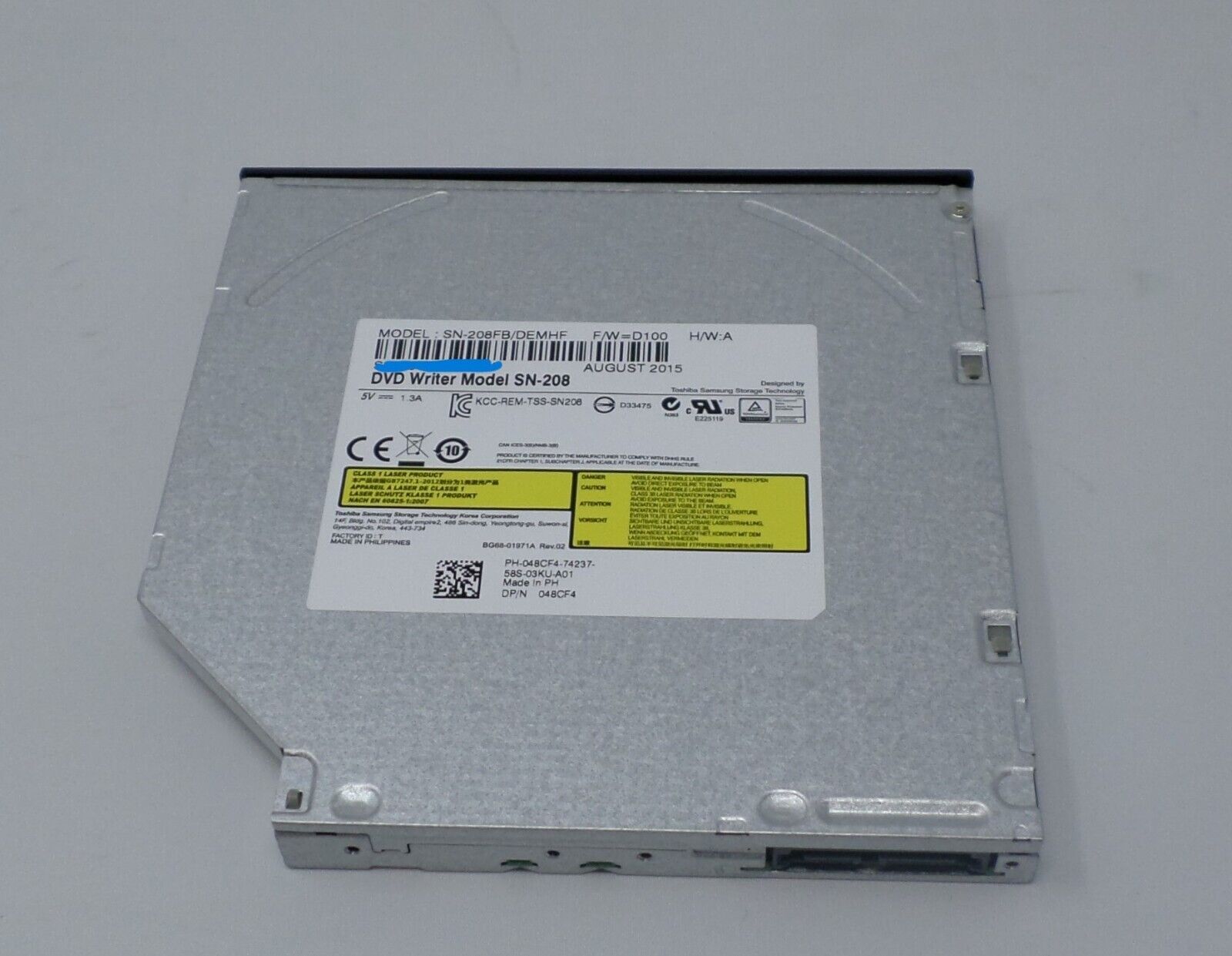 Toshiba Samsung DVD Writer Multi Recorder Model: SN-208FB/DEMHF NEW