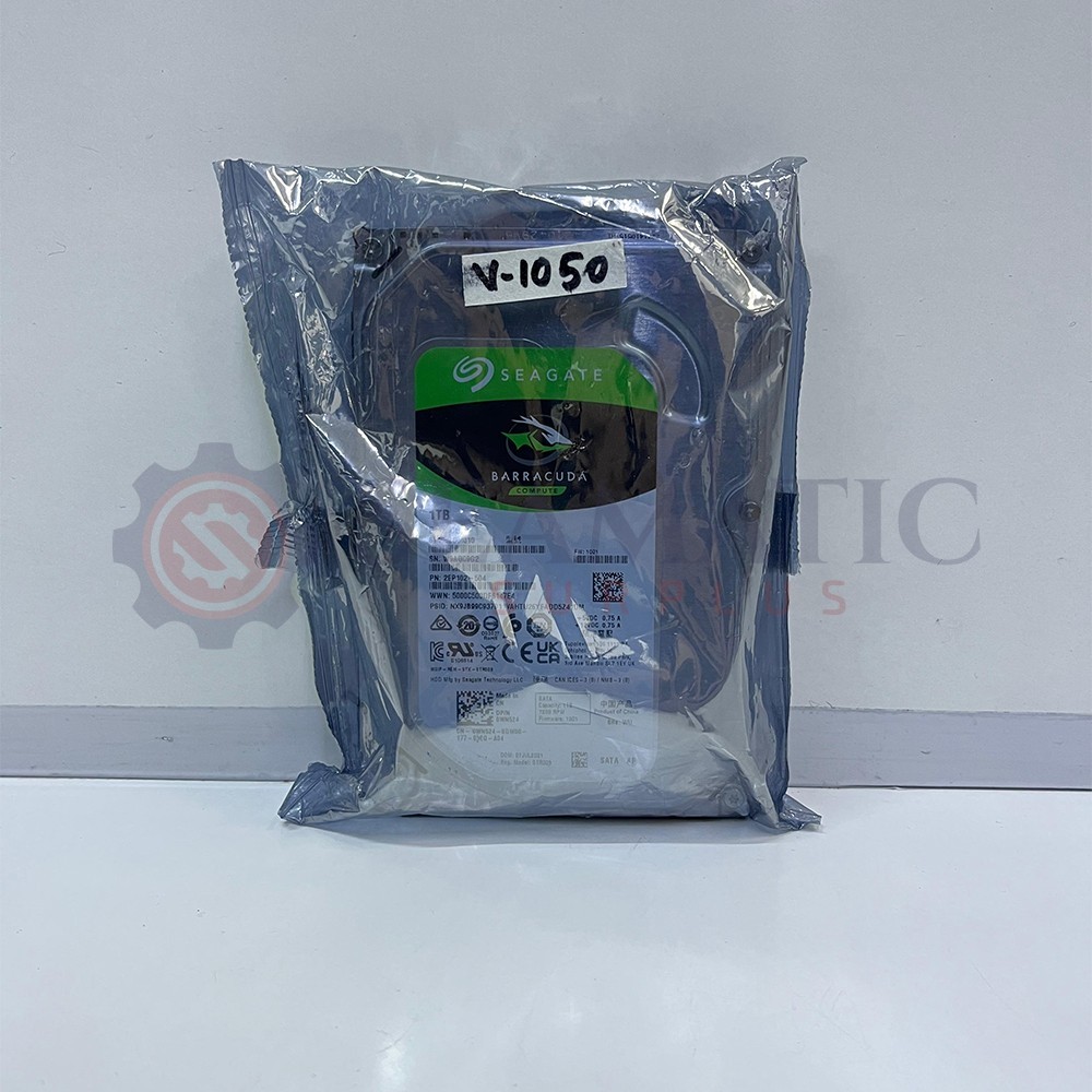 New Seagate Barracuda 3.5", HDD, 1TB, ST1000DM010, 2EP102-504, 7200RPM, V#1050