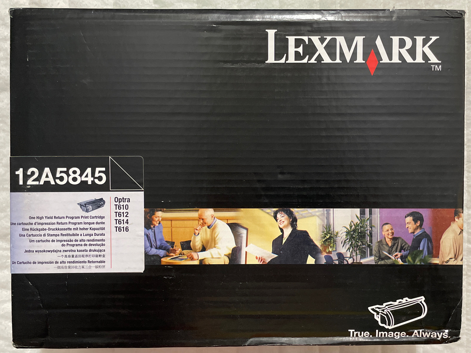 Lexmark 12A5845 Black Toner Cartridge For T610 T612 T614 T616 Sealed Retail Box