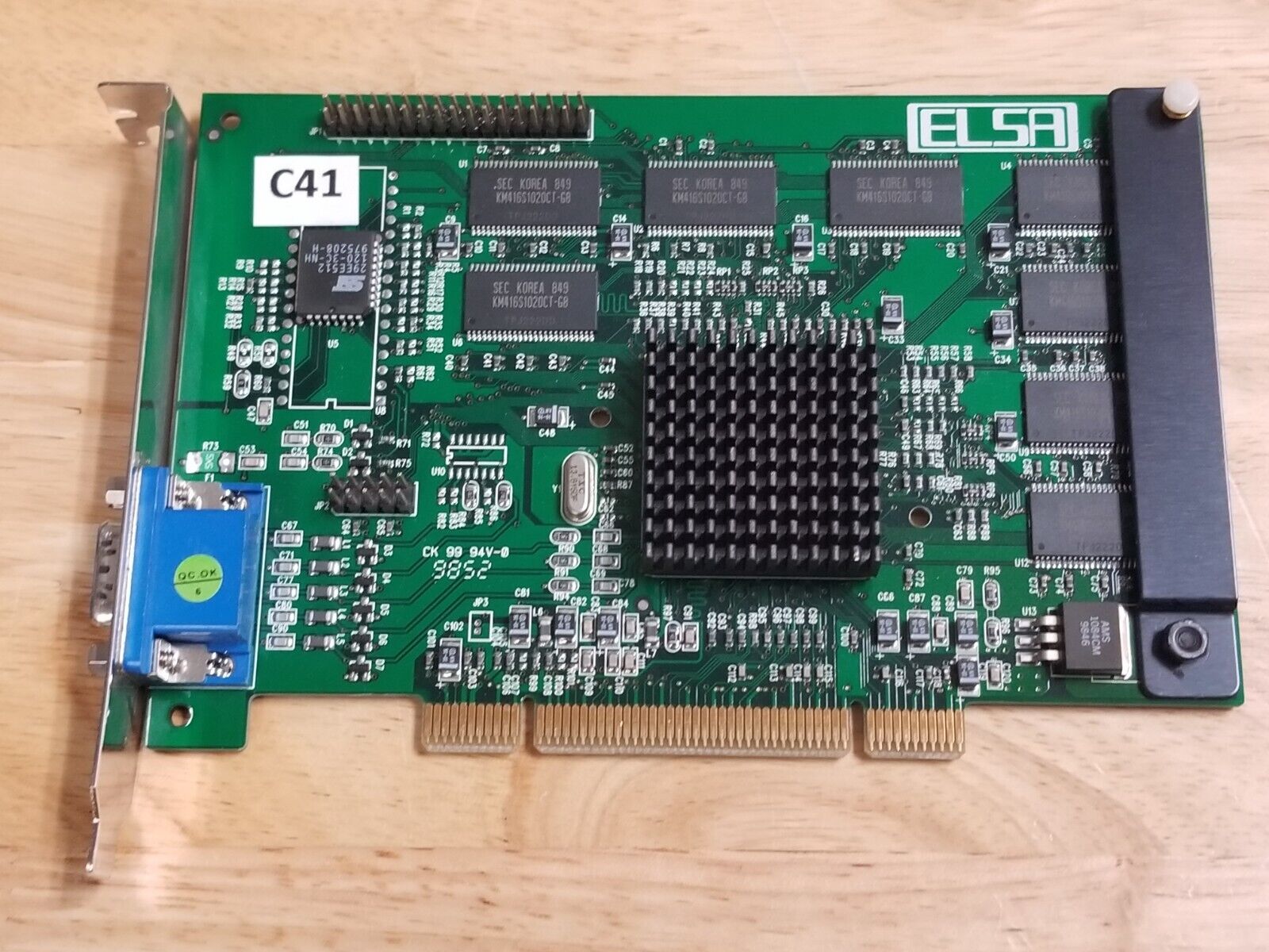 Elsa Eazor II nVidia Riva TNT 8MB VGA PCI GPU Video Card DOS Retro Gaming #C41