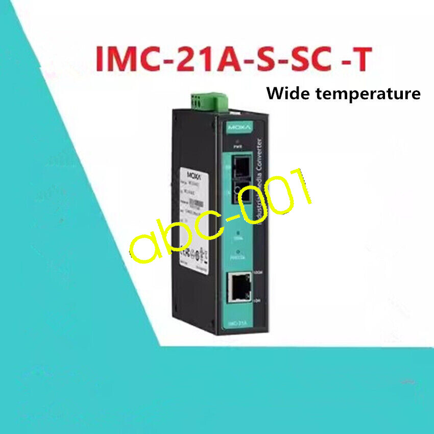 1pcs MOXA IMC-21A-S-SC-T Optical Fiber Converter Wide temperature DHL/FedEx