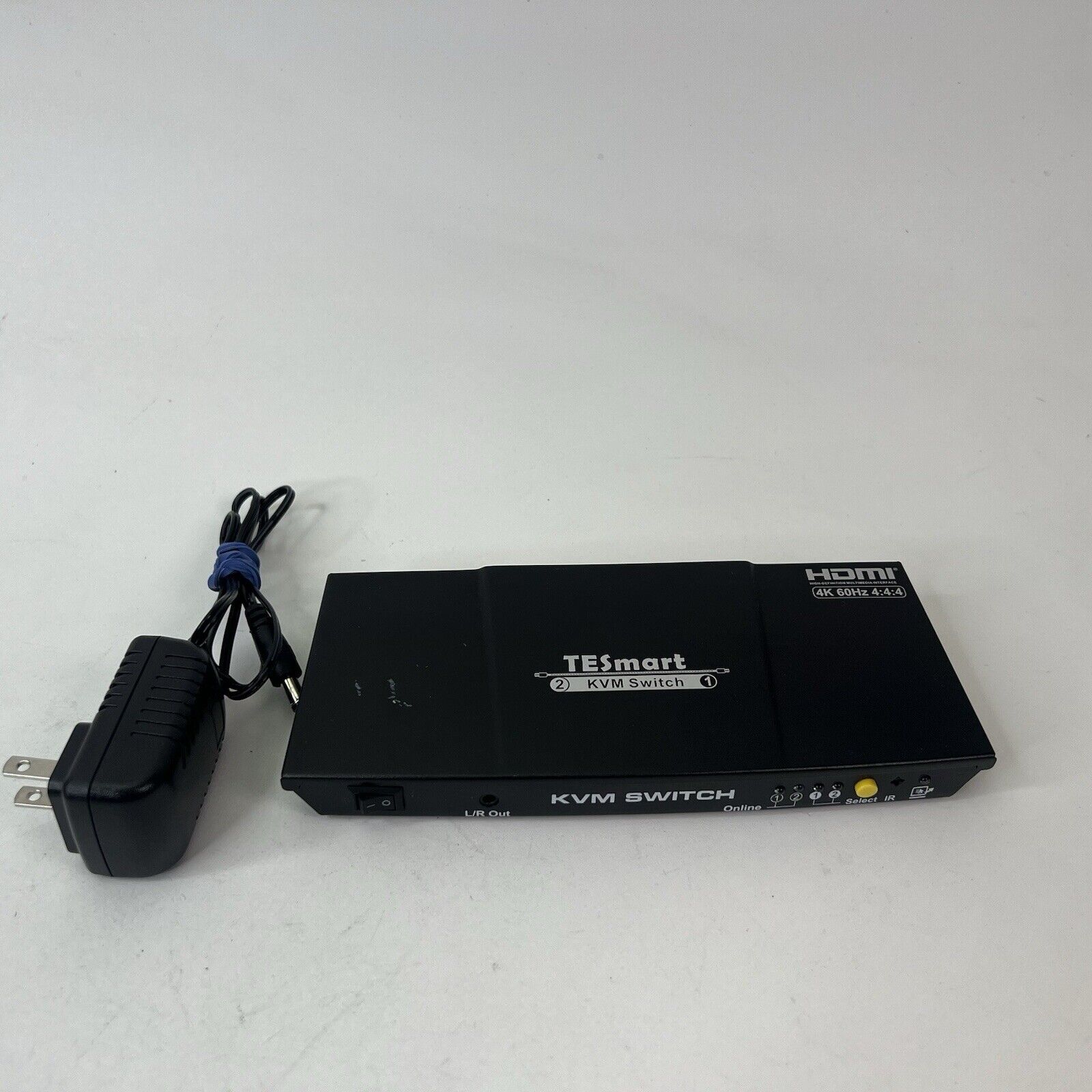 Tesmart 2 Port KVM Switch HDMI Dual Monitor 4K60Hz w/ USB Hub