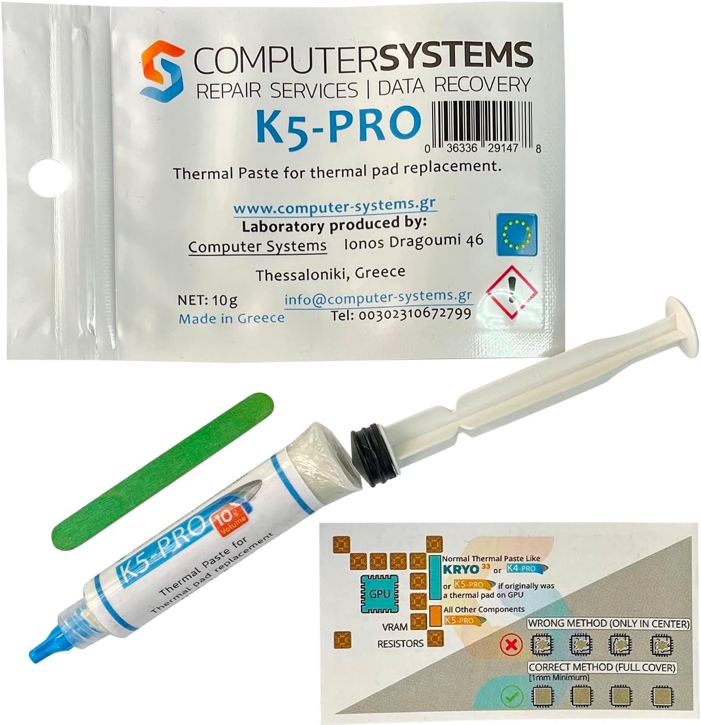 K5 PRO 10g Syringe Viscous Thermal Paste for Pad Replacement Liquid... 