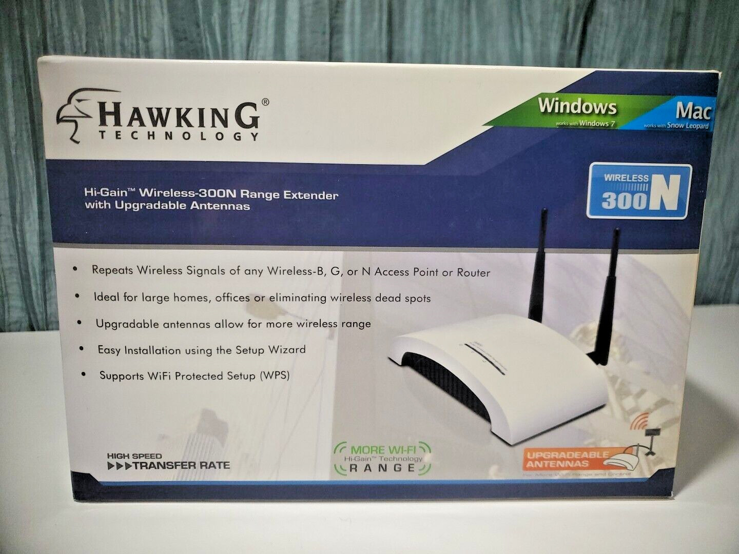 Hawkin Hi-Gain HWREN1 Wireless-300N Range Extender - repeater HWREN1