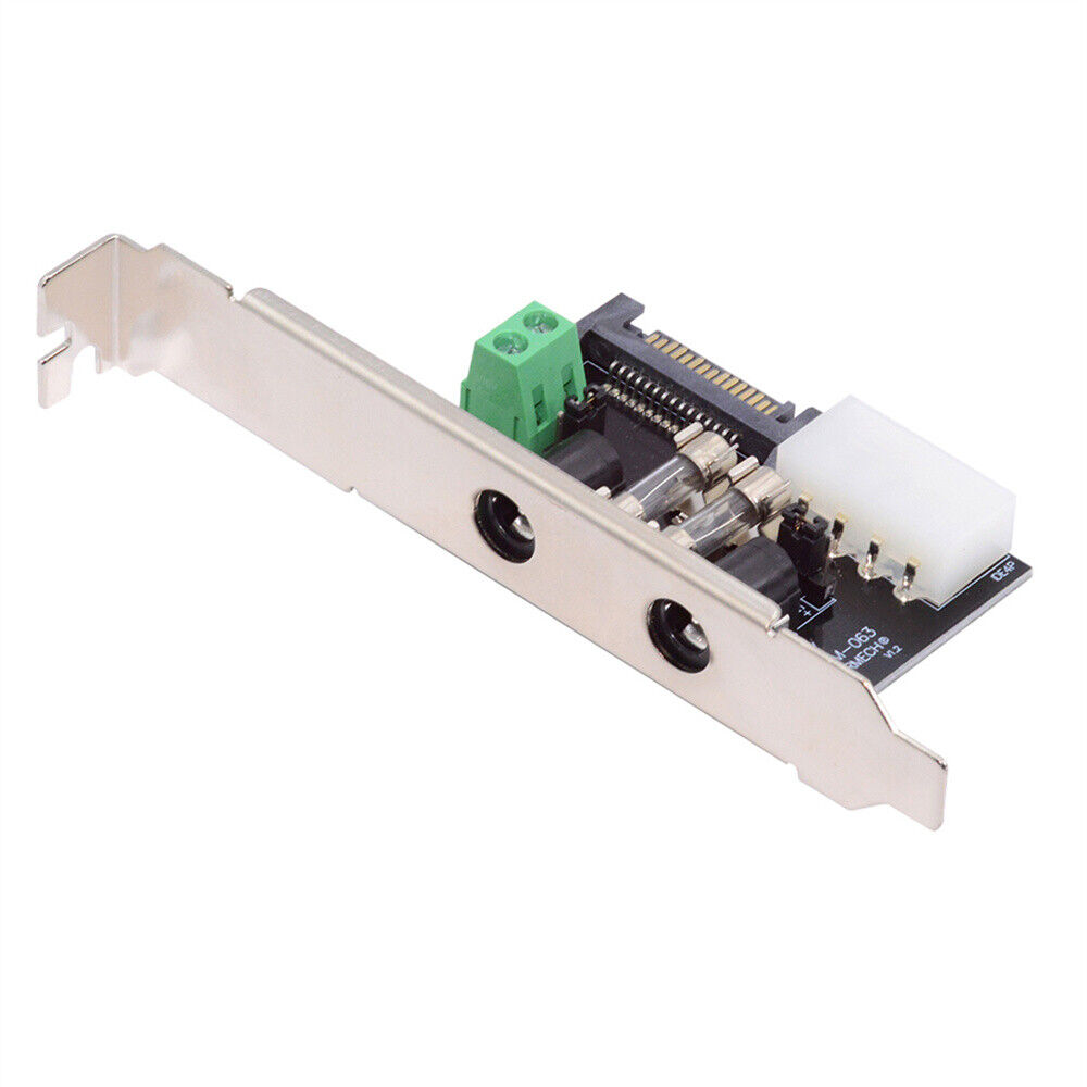 NFHK DC 12V 5V Output Control System Power Card with PCI-E Bracket for Monitor