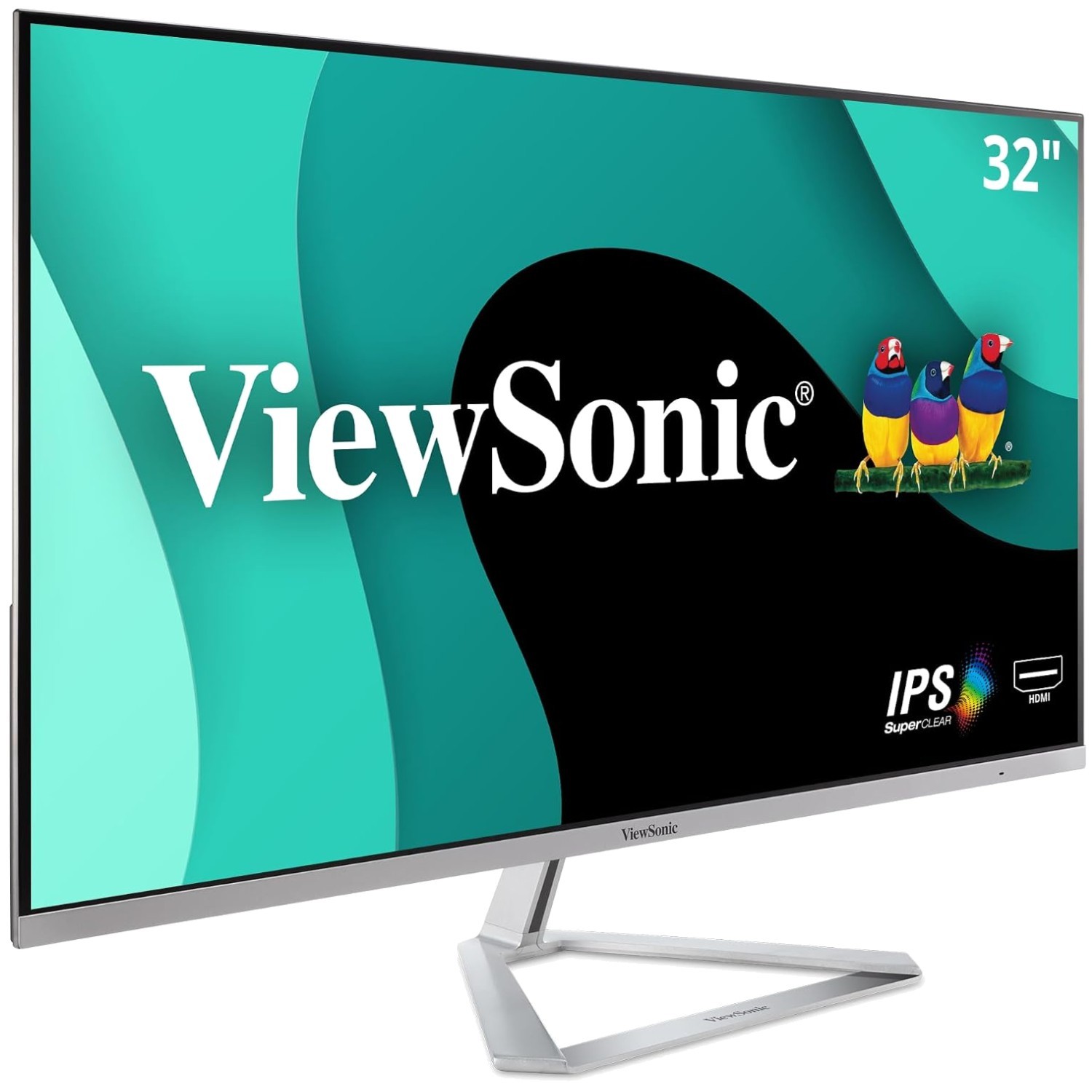 Sleek 32 Inch 1080p IPS Monitor - Ultra-Slim Design with HDMI & VGA Connectivity