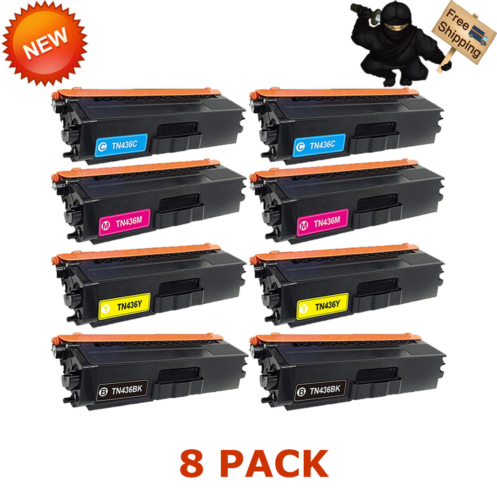 8 TN436 Toner 2SET For Brother MFC-L9570CDW MFC-L8900CDW HL-L8260CDW -L8360CDWT