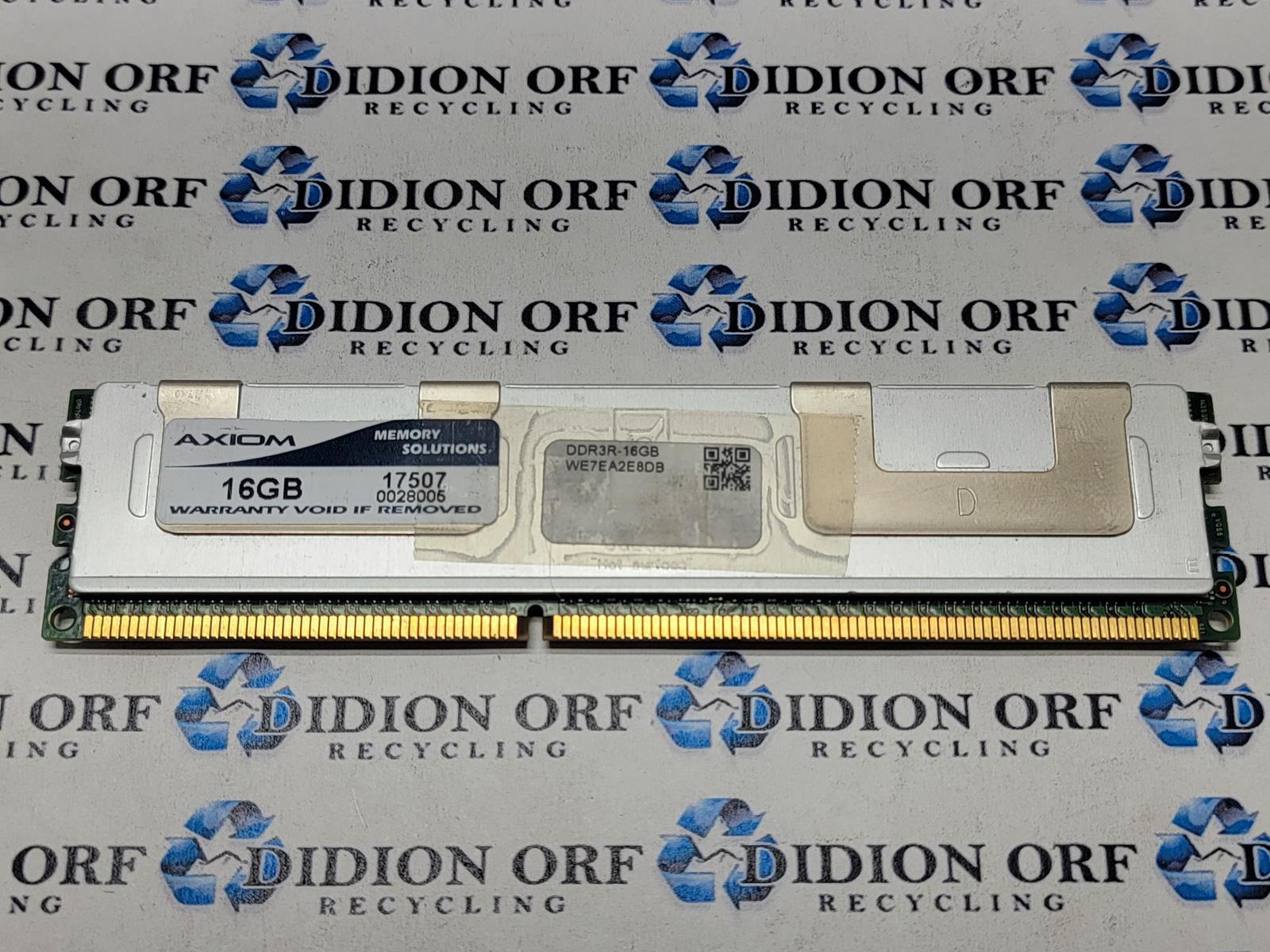Axiom 16gb DDR3 Server RAM 17507 SKU 9912