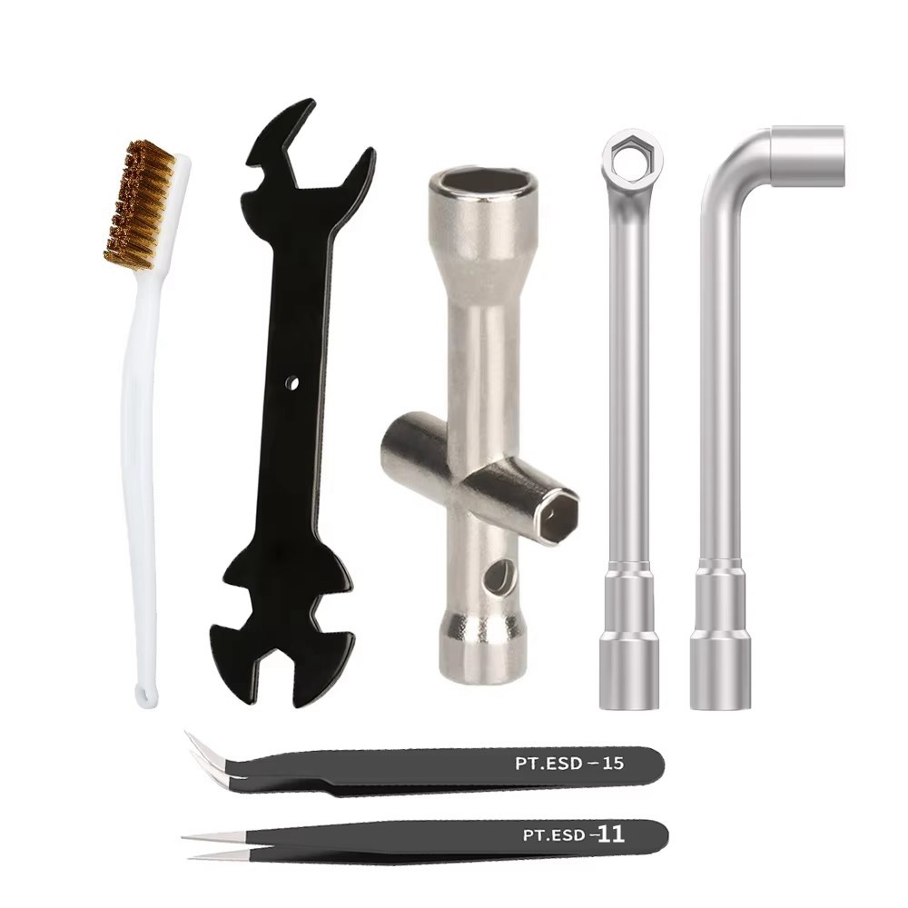 3D Printer Tools Kit Cross Wrench Socket M2/M2.5/M3/M4 Nut for MK8/MK10/M2000