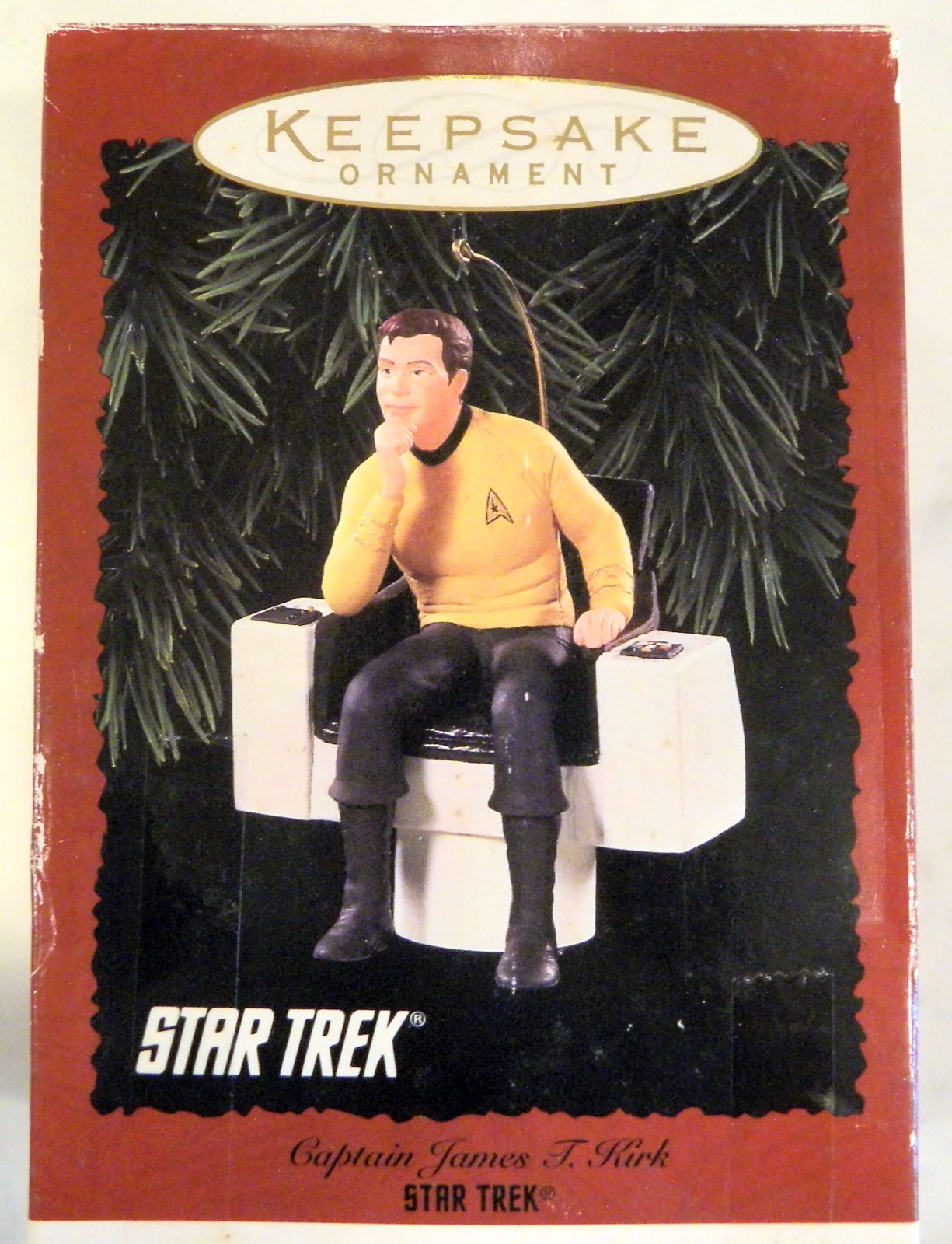 STAR TREK Captain James T. Kirk Hallmark Keepsake Ornament TOS 1995