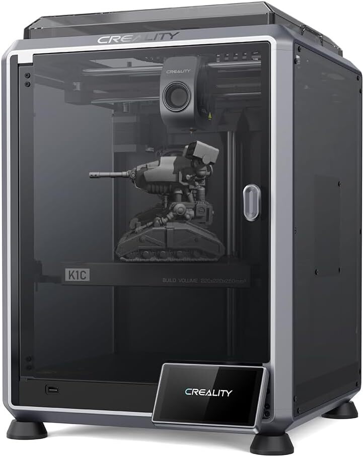 Creality K1C 2025 3D Printer 600mm/s Fast Printing Speed Auto Leveling AI Camera