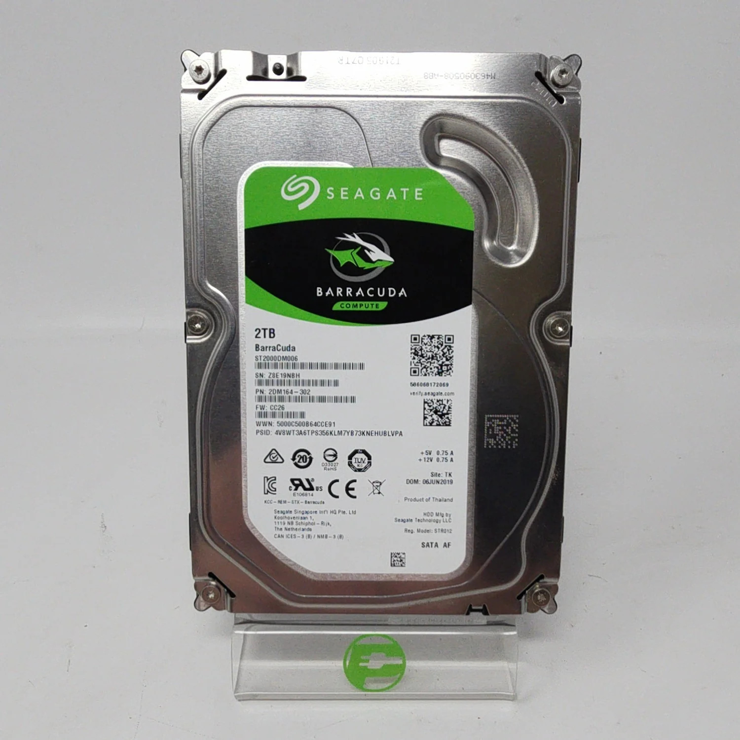 Seagate 3.5" Barracuda 2TB SATA III 6Gbps HDD ST2000DM006