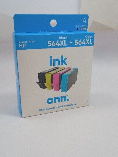 ONN 564XL Black-564 Color  Ink Cartridges works w/ HP Printer