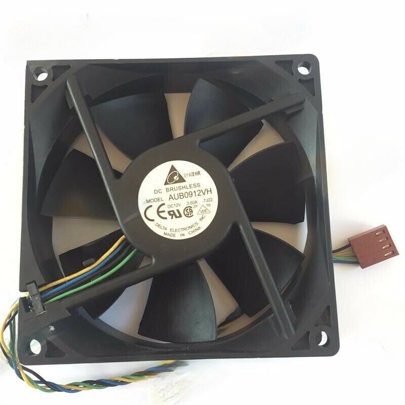 For DELTA AUB0912VH 92X92X25MM DC12V 0.6A 4PIN PWM Chassis Cooling Fan