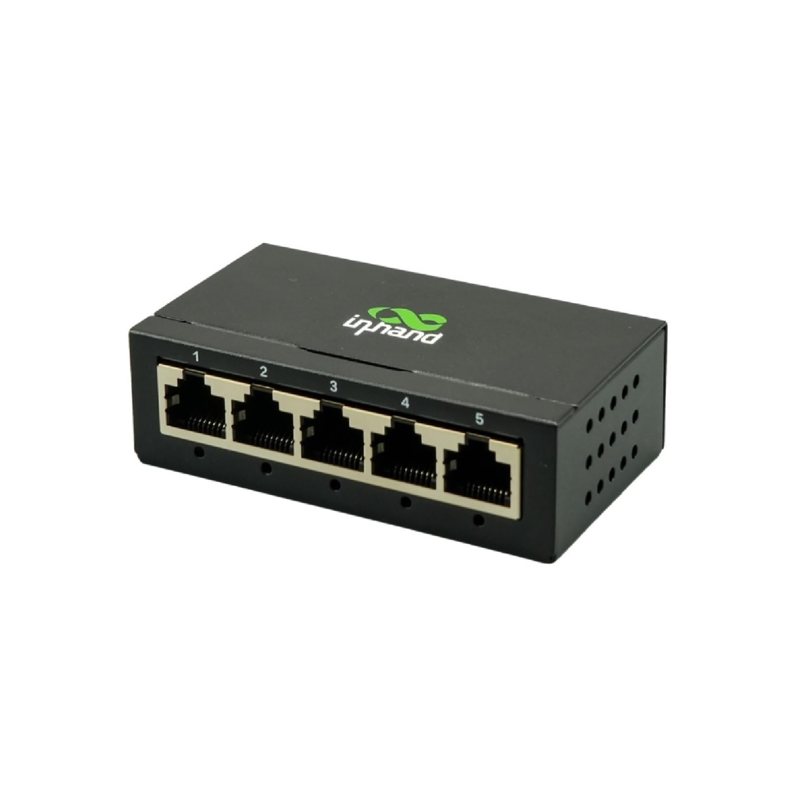 InHand Networks 5 Ports Gigabit Network switch metal case with US Power Plug
