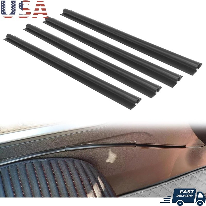 4Pcs Car Wire Sleeve Adhesive Cable Organizer Hidden Protector Tubing Cover New