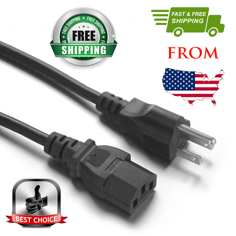 AC3 6ft Viewsonic VA2033-LED Monitor AC Power Cord Cable 2YR WTY