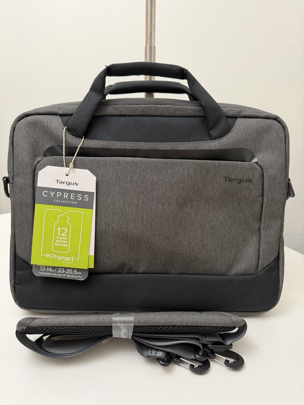 Targus 13"- 14" Cypress Collection Slim Laptop Slipcase Bag EcoSmart - Gray NWT