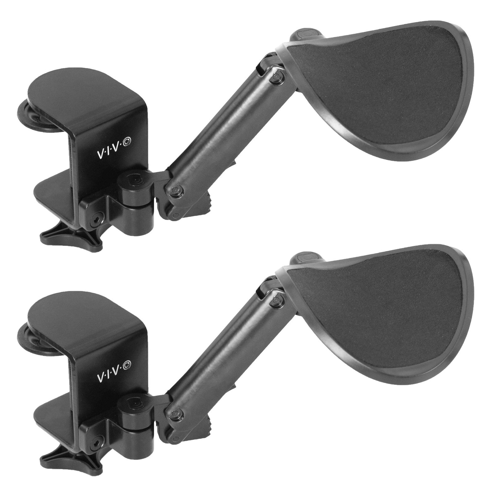 Universal Clamp-on Adjustable Armrests, Desk Cradle Rotating Elbow Cushions