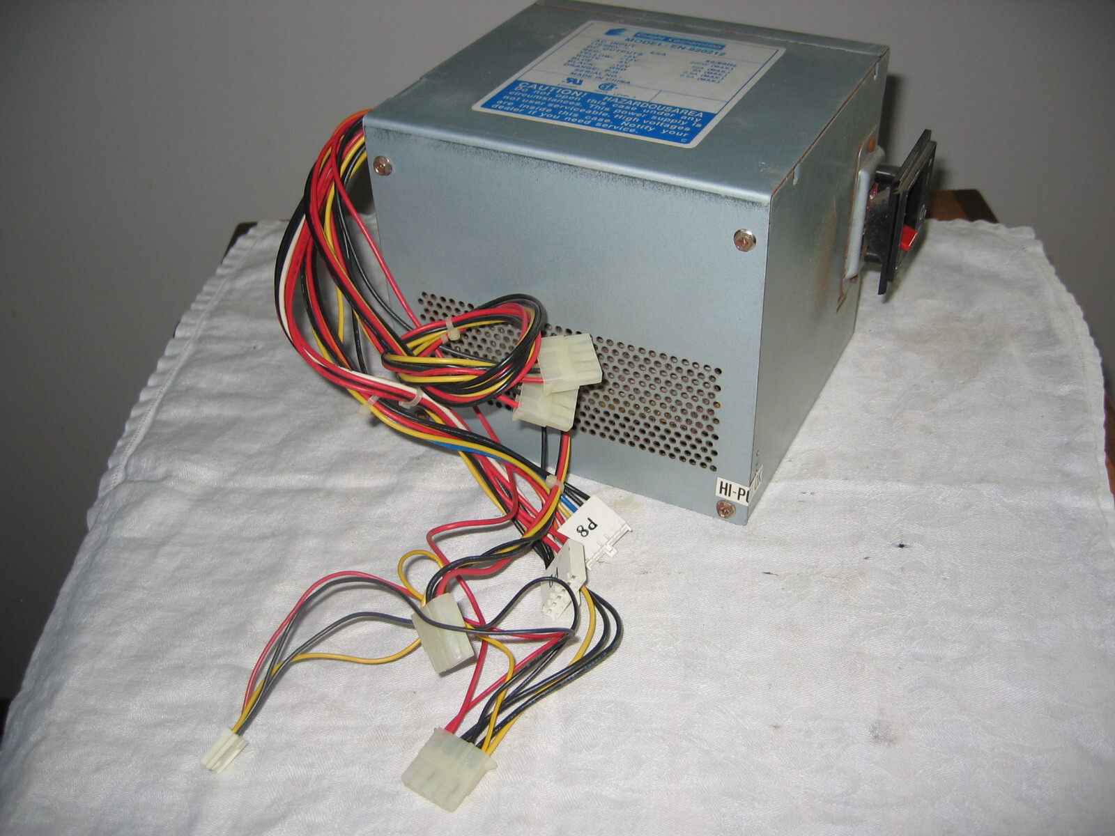 Vintage Enlight AT  200W Power Supply 2x-6 Pin Connectors Tested Loc CBF 2