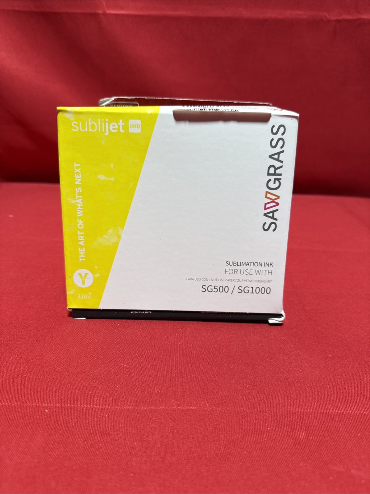 Sawgrass SubliJet UHD Sublimation Ink Cartridge-SG500/SG1000 Yellow NEW Expired 