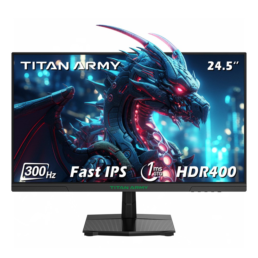 Titan P2510HS 24.5Inch Gaming Monitor,300Hz Fast IPS 1ms GTG,1080P Monitors