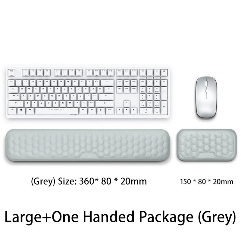 Keyboard & Mouse Wrist Rest Pad Set-Gel Support Cushion with Memory Foam Comfort