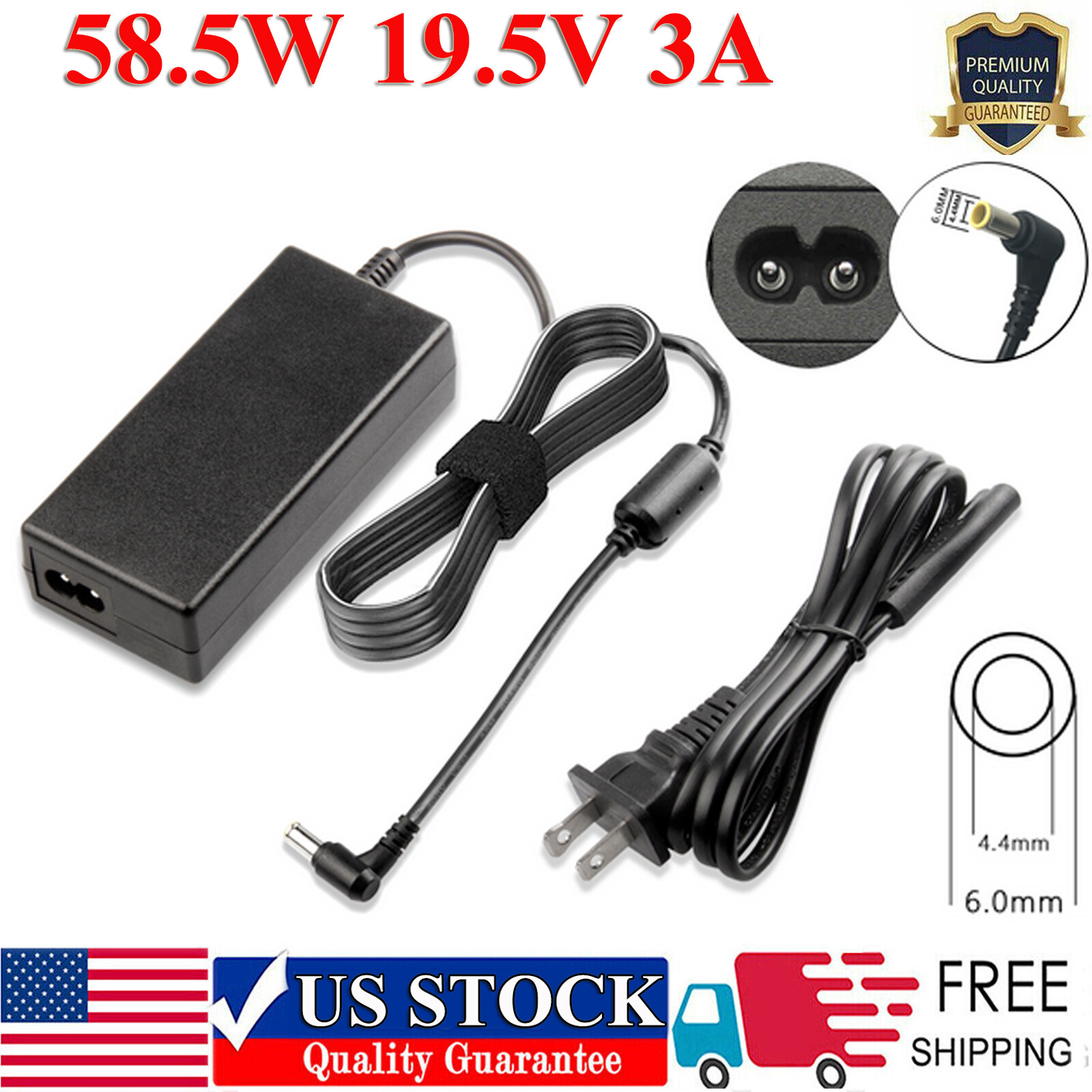 AC Adapter Charger For Sony VAIO PCG-3J1L PCG-7Y2L PCG-61215L PCG-61315L 61317L