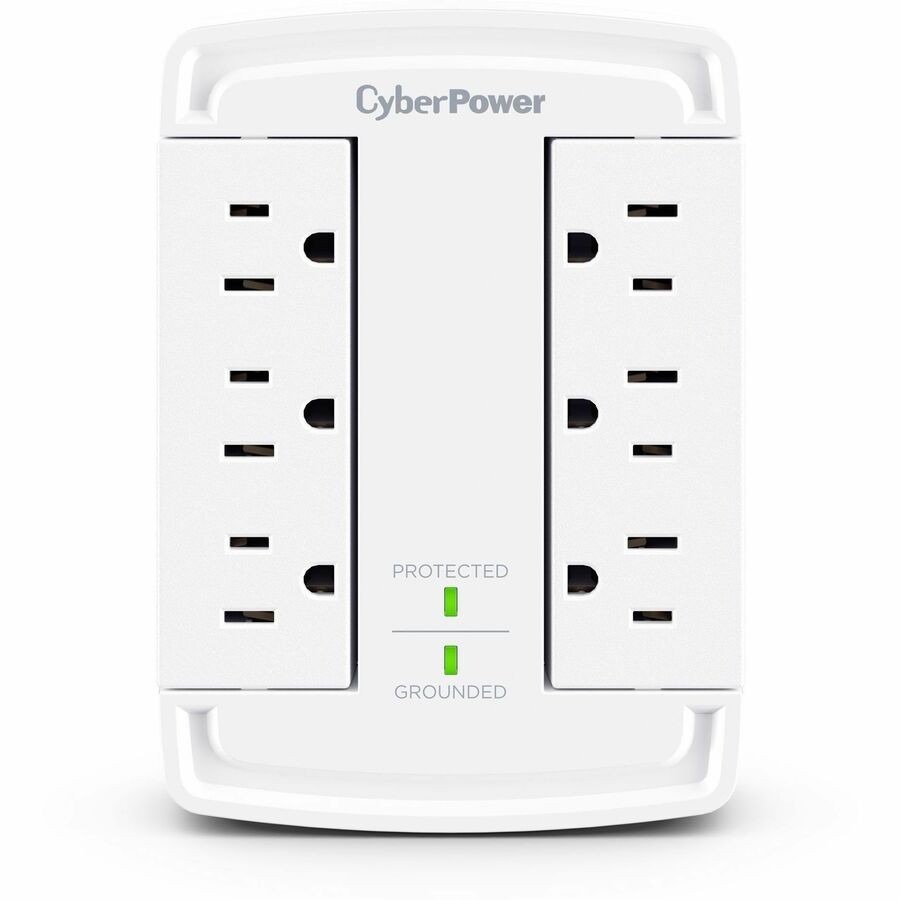 CyberPower CSB6WS Essential 6 Outlet Surge Protector with 1800 J Surge