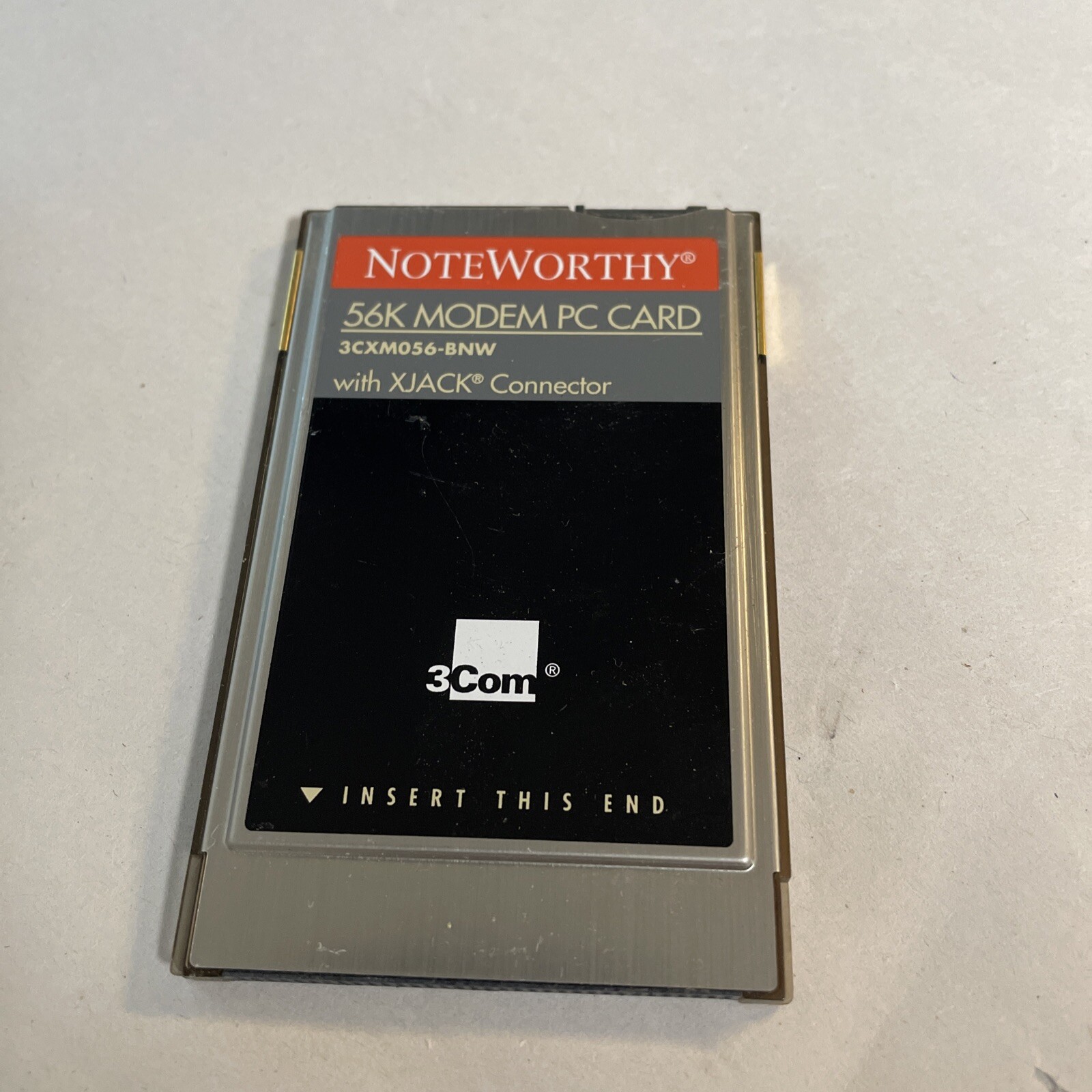 NoteWorthy 56K Modem PC 3Com Card PCMCIA PC Modem Card @CPU144