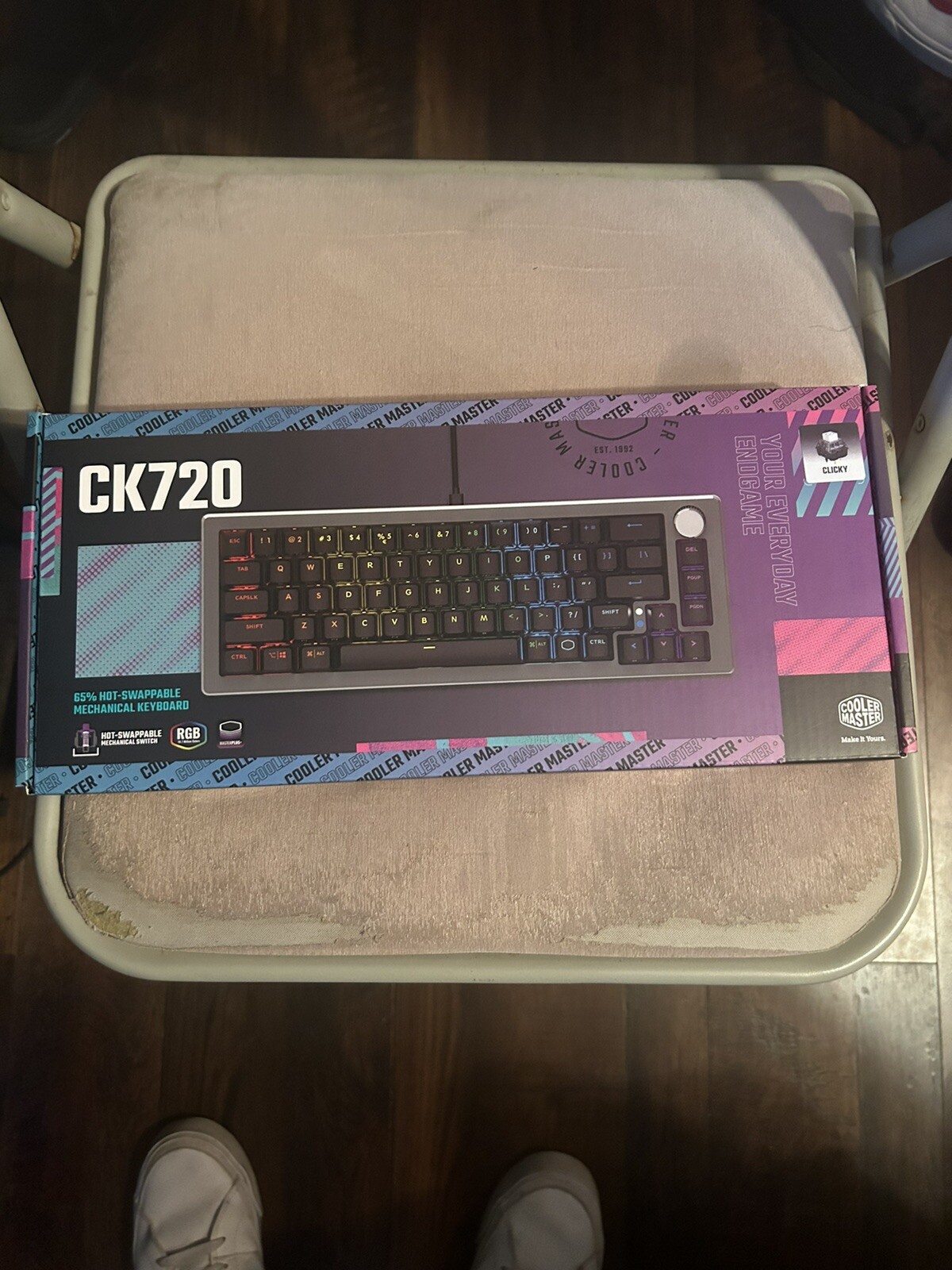 Cooler Master CK720 Mechanical Gaming Keyboard - Space Gray, US English...