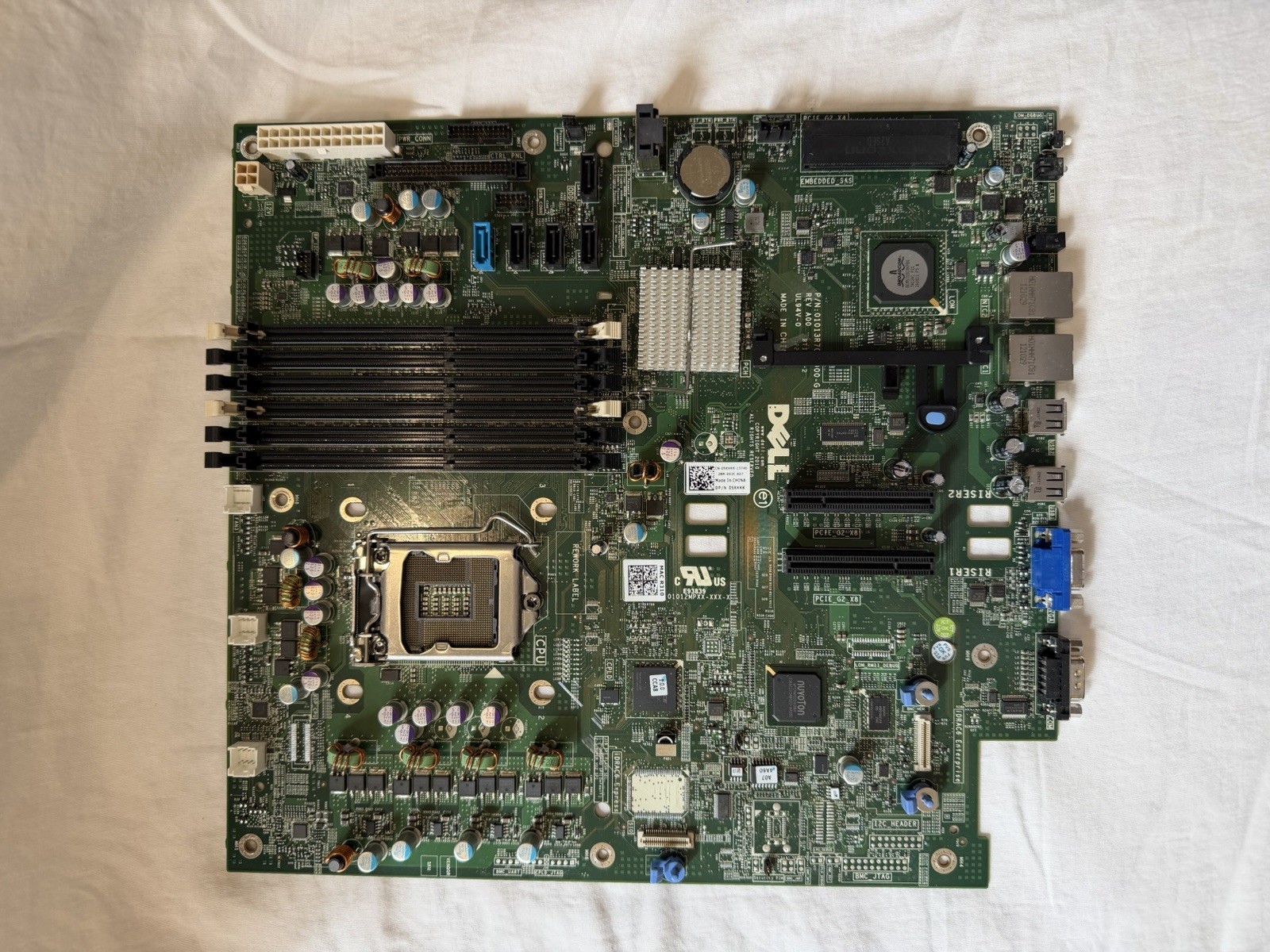Dell PowerEdge R310 Motherboard 5XKKK LGA1156 DDR3 Tested 01013R7C