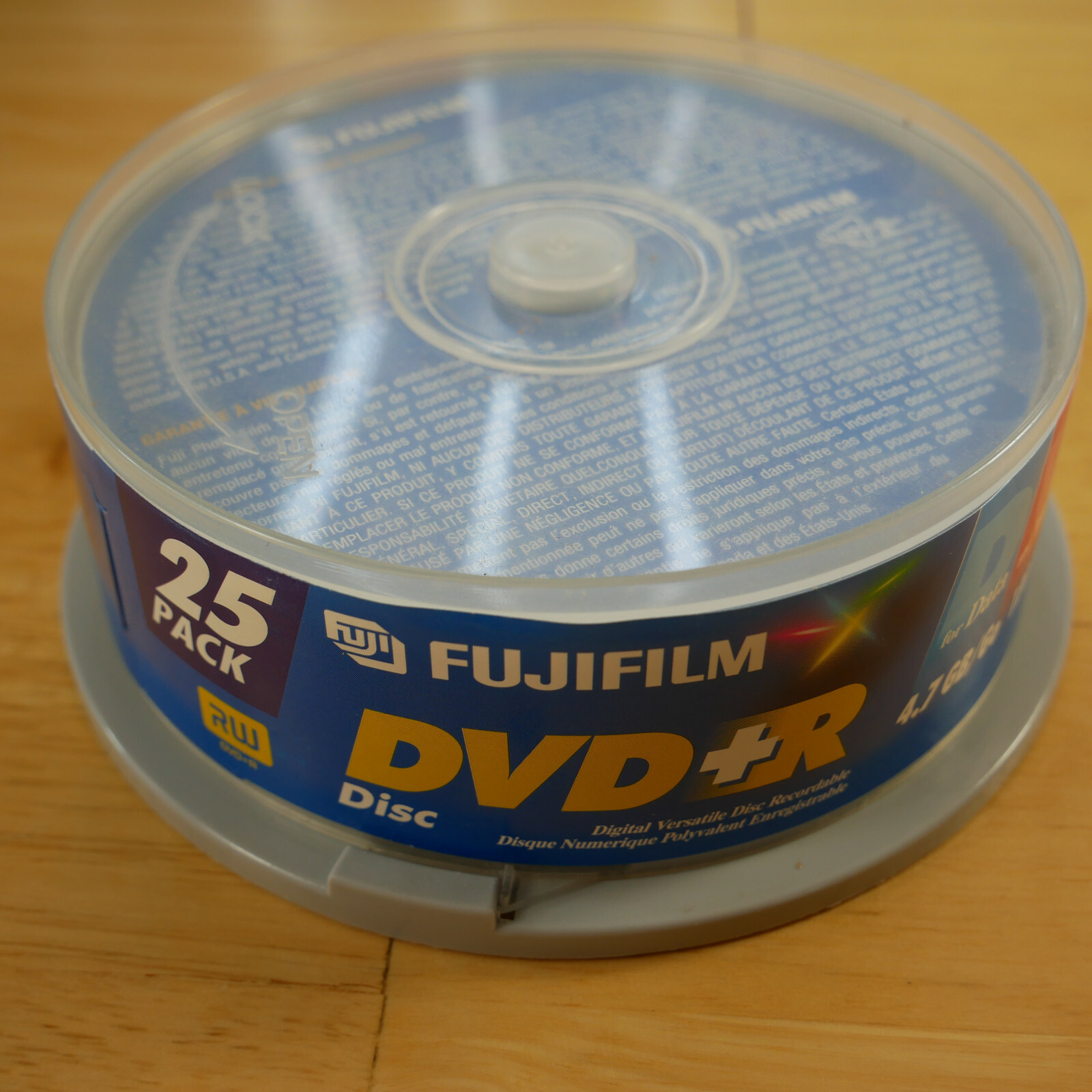FujiFilm 24 Pack DVD+R RW Rewritable DVD Disc 4.7GB