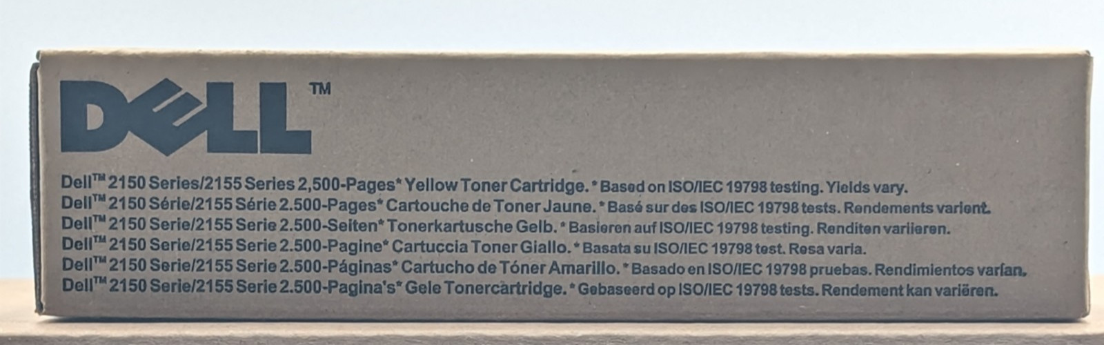 Genuine OEM Dell CT201522 NPDXG Yellow Toner Cartridge 2150 2155 Open Box