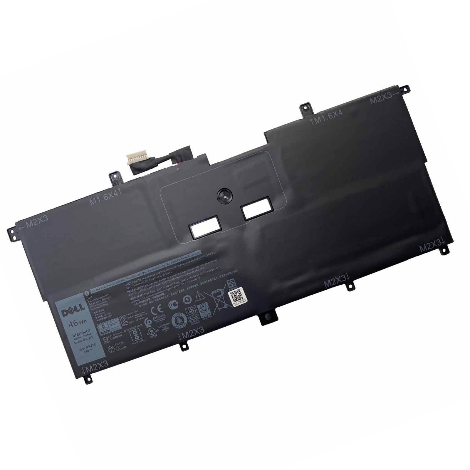 Genuine 46Wh 7.6V NNF1C 0HMPFH Battery For Dell XPS 13 9365 XPS 13 2 in 1 2017