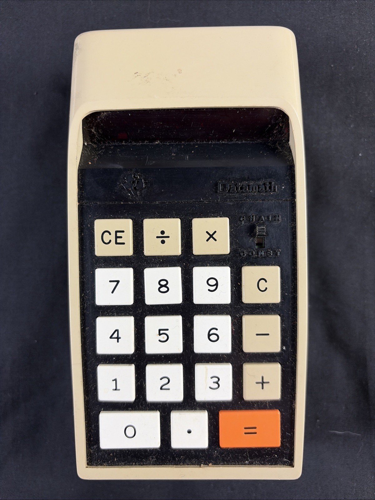 T.I. TEXAS INSTRUMENTS DATAMATH 1970s Vintage ELECTRONIC CALCULATOR