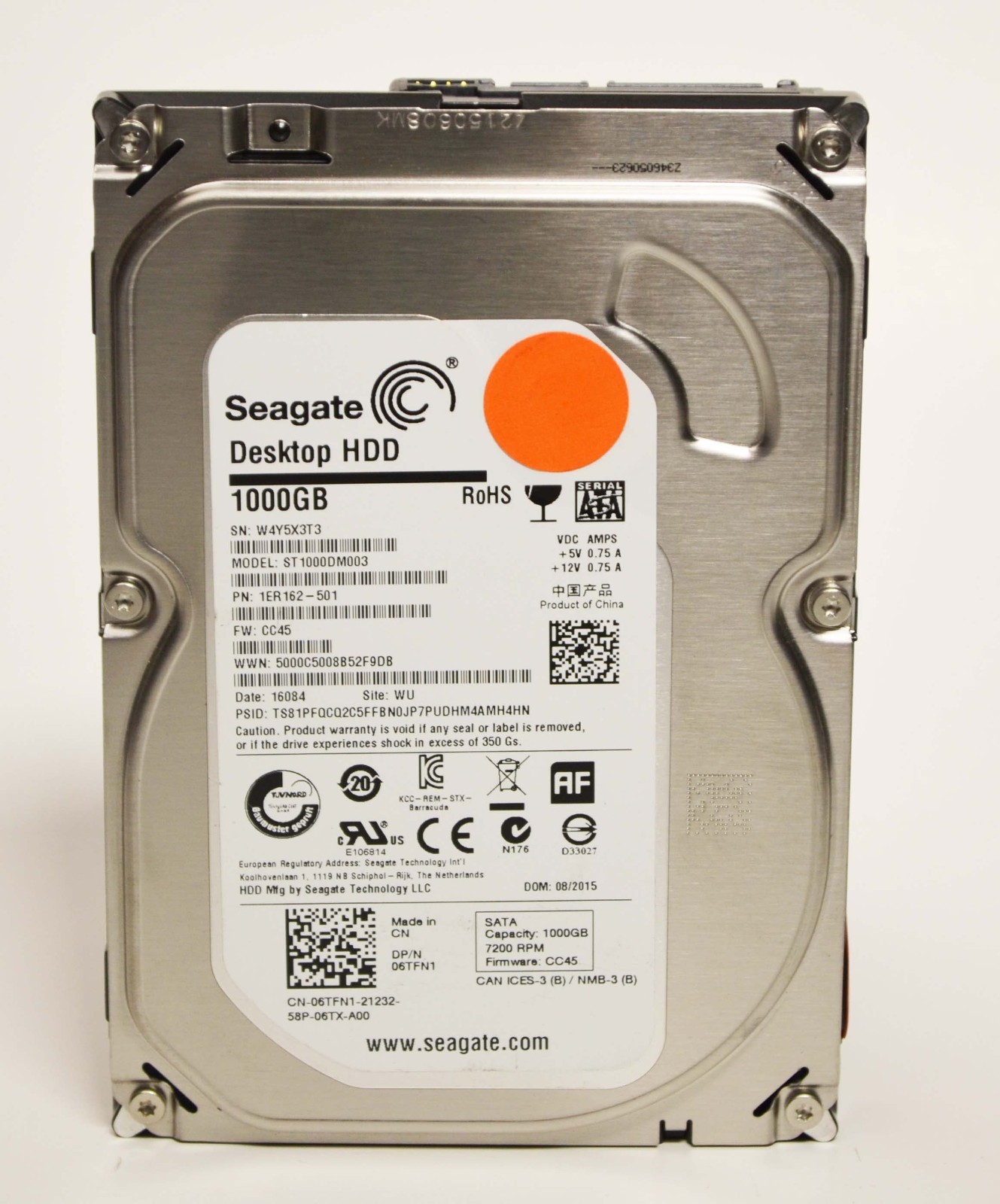 LOT OF 11 Seagate 1TB  ST1000DM003 3.5" SATA 7200RPM Hard Drive (Tested)