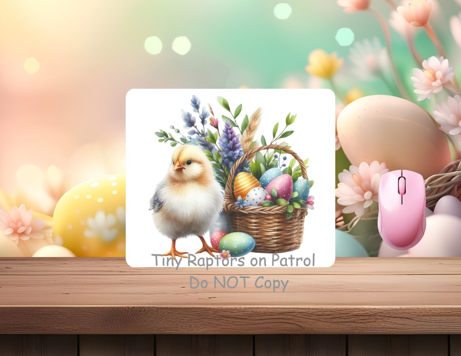 Easter Chick neoprene PC/laptop Mouse Pad, CHOICE, , gifts, spring