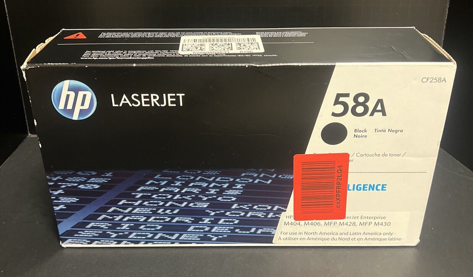 HP 58A Black Genuine Laser Jet Toner Cartridge CF258A OEM NIB Sealed