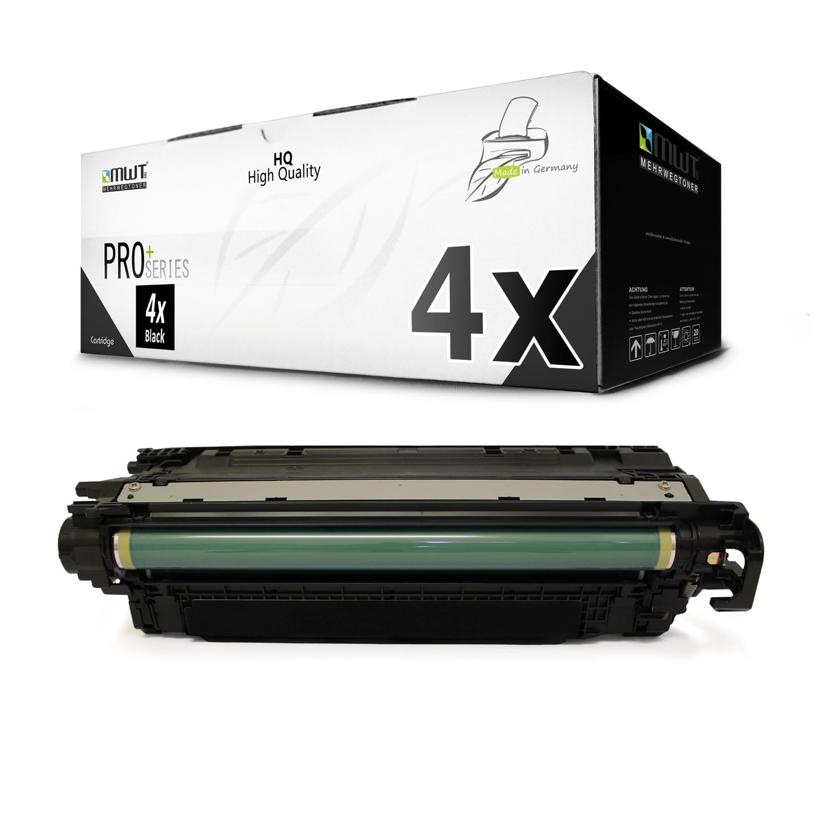 4x MWT PRO Toner Cartridge SCHWARZ for HP LaserJet Enterprise 500 color M-551-dn