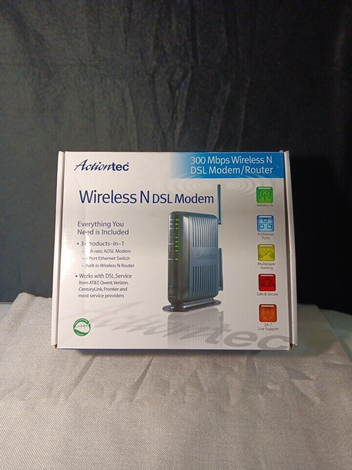 Actiontec GT784WN 01 Wireless N DSL Modem Router CRCA1311702085