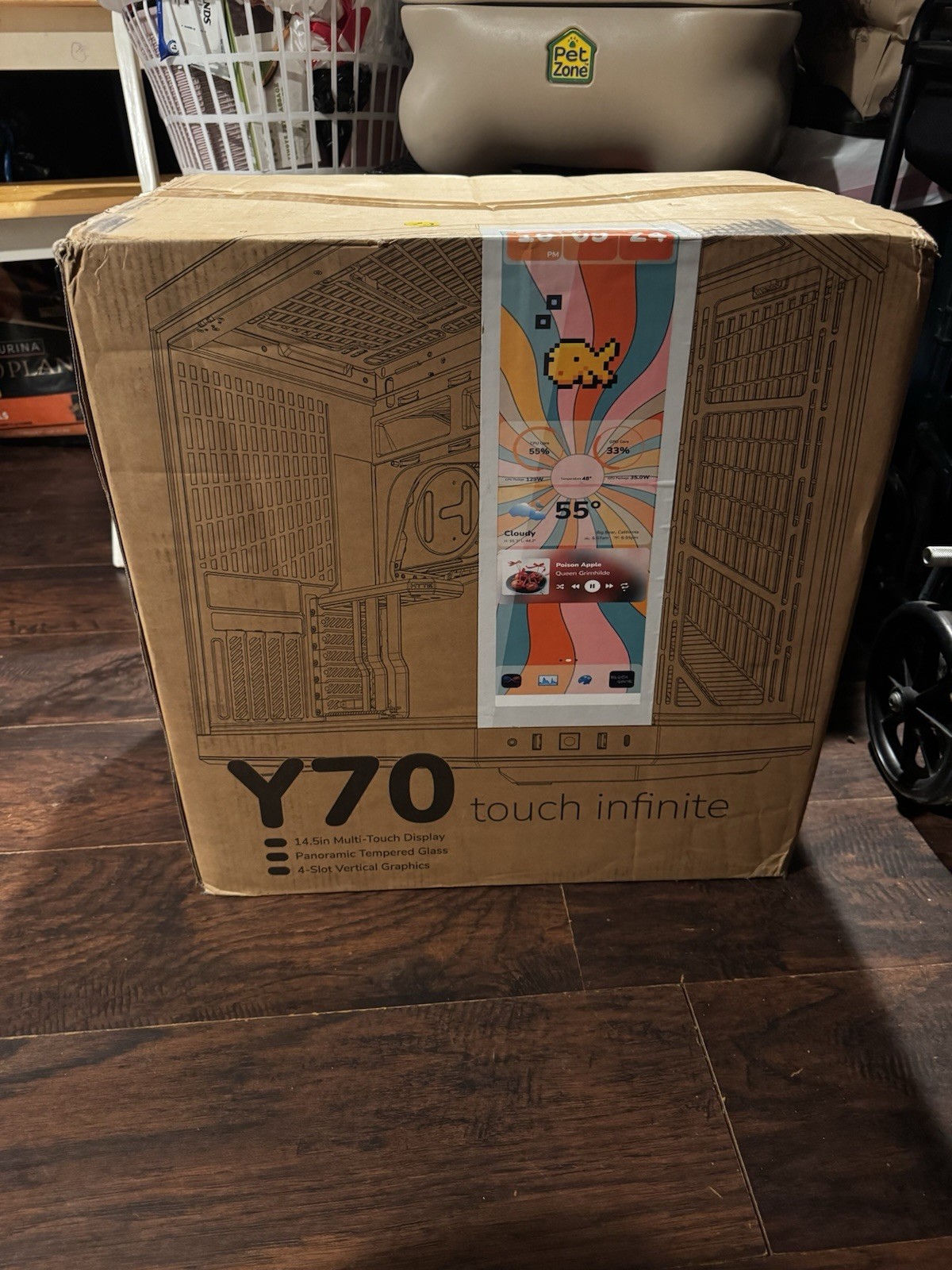 HYTE Y70 Touch Infinite Snow White PC Case BRAND NEW SEALED with 2.5K LCD Screen