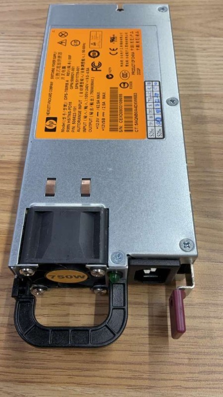 HP 750W Hot-Plug Switching Power Supply – DPS-750RB A – 506821-001 / 506822-101