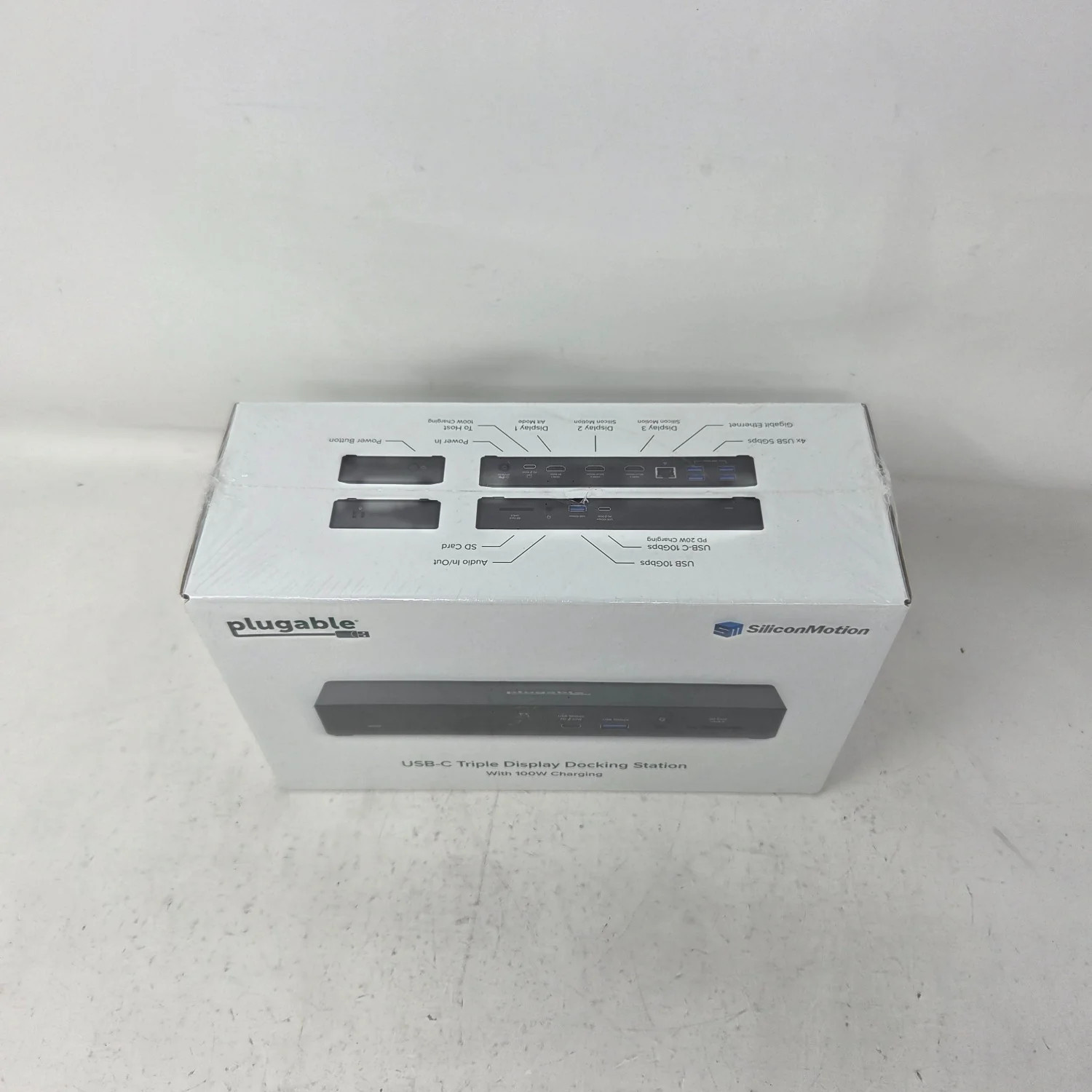  New Plugable USB-C Triple Display Docking Station 100W Charging