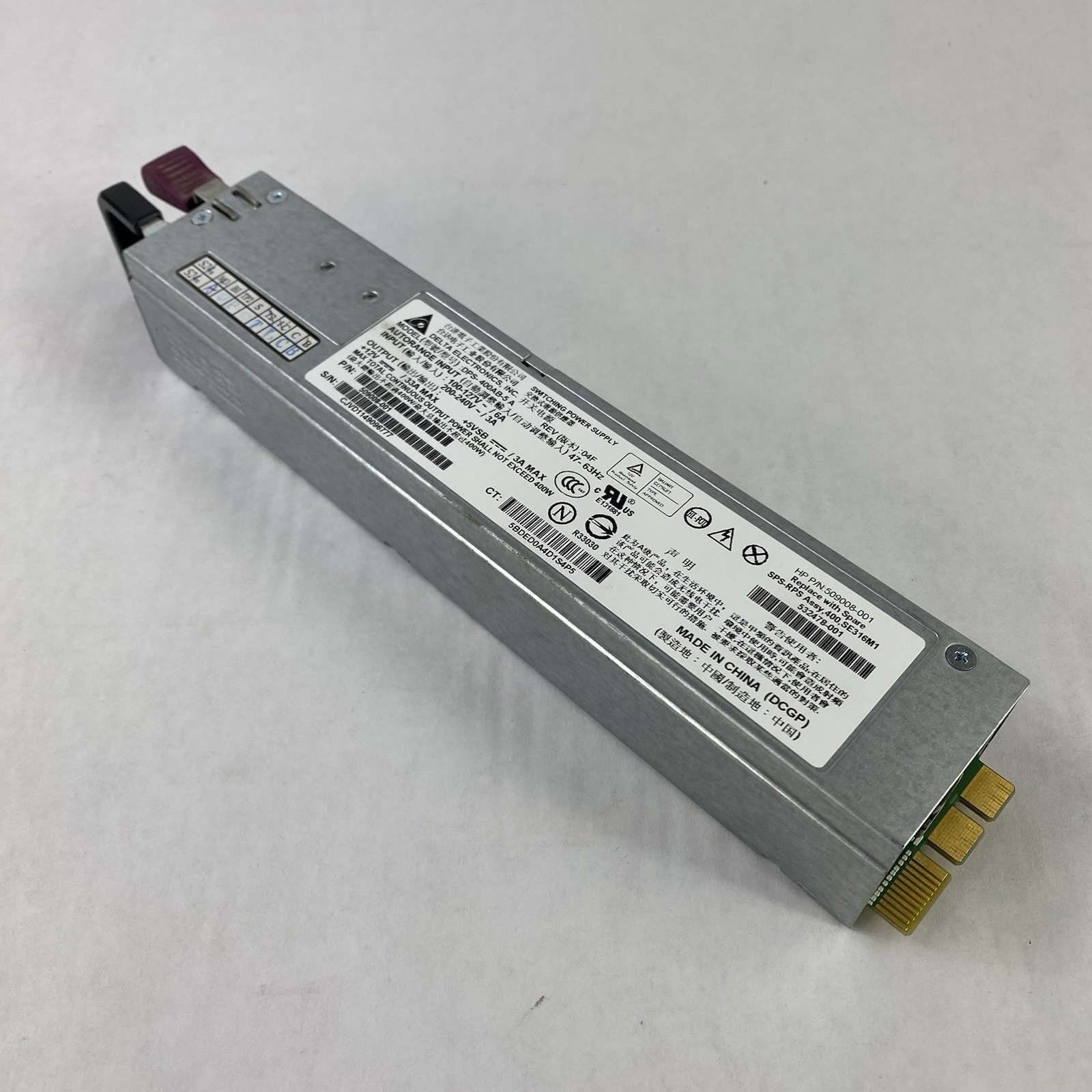 Delta Electronics DPS-400AB-5 A 400W Power Supply Power Tested