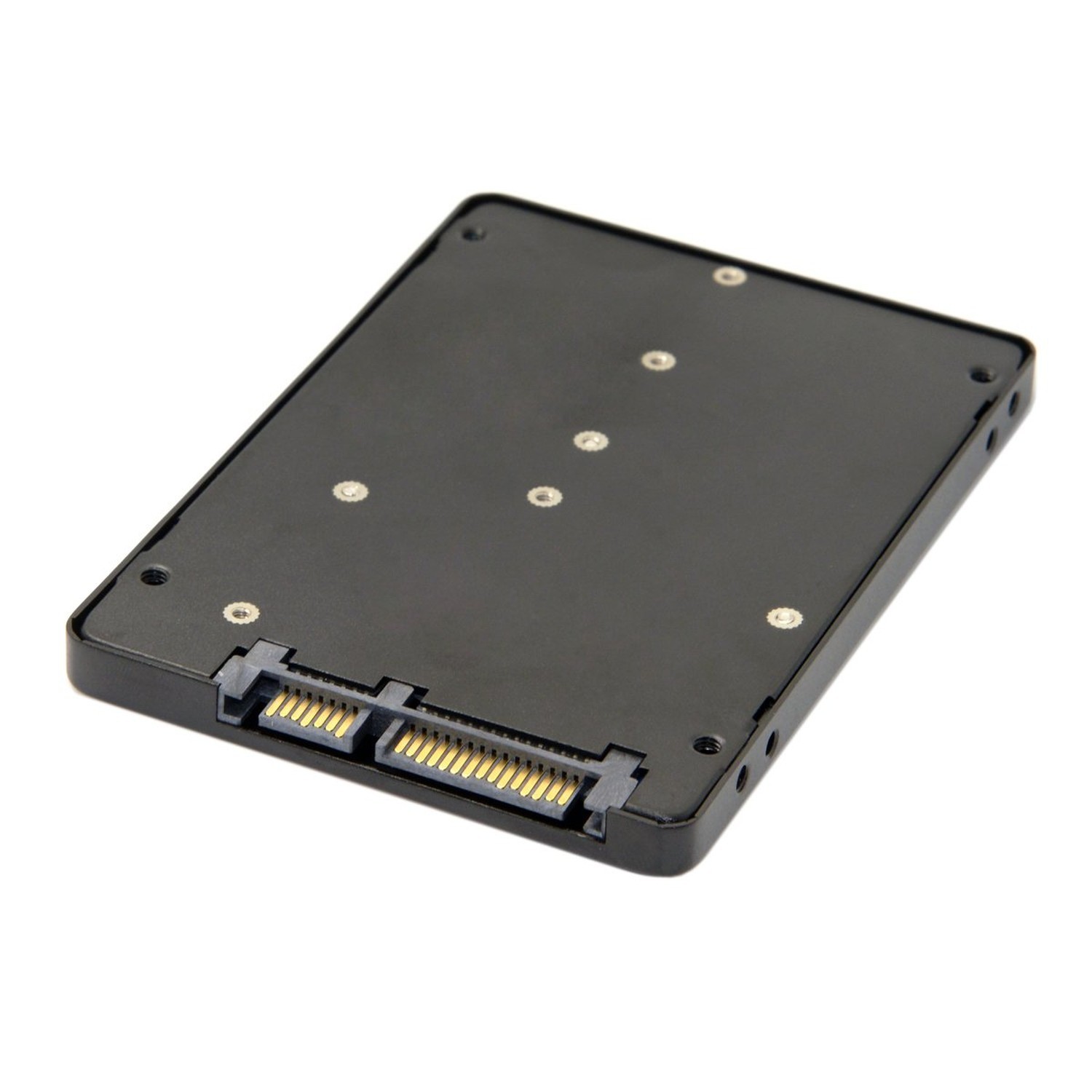 JSER B+M Key Socket 2 M.2 NGFF (SATA) SSD to 2.5 SATA Adapter Card Adapter wi...