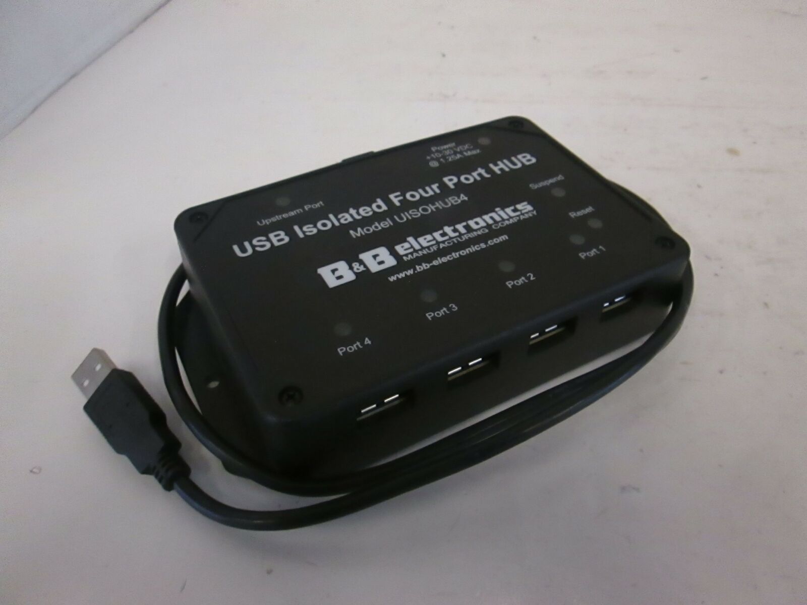 B&B Electronics, USB Isolated Four Port Hub, UISOHUB4, Used