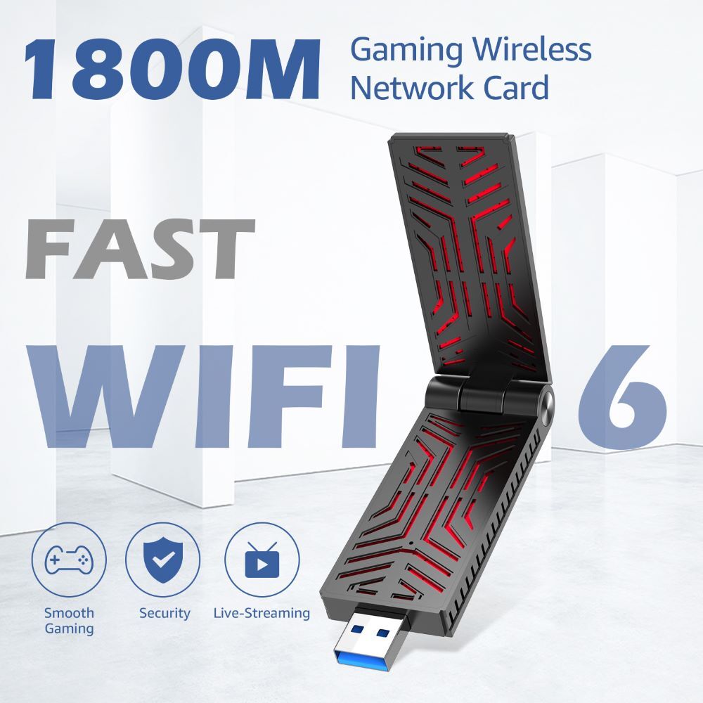 Wavlink AX5400/AX1800 Tri-band USB3.0 WiFi Adapters Dual Band Win/Mac & Win