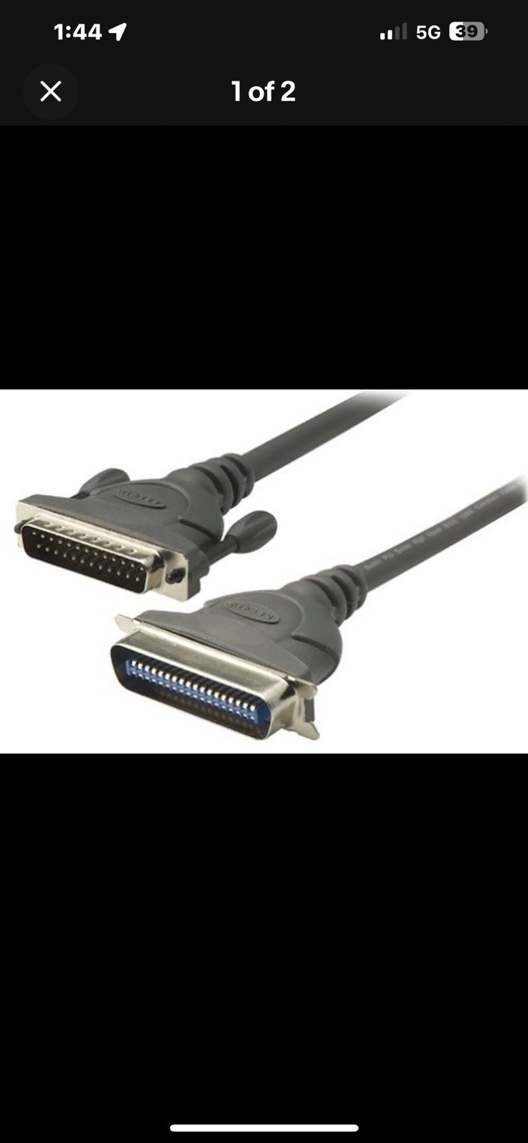 Belkin F2A046-06 IEEE-1284 Parallel Printer Cable 25 Pin Male to 36 Pin Male 6FT