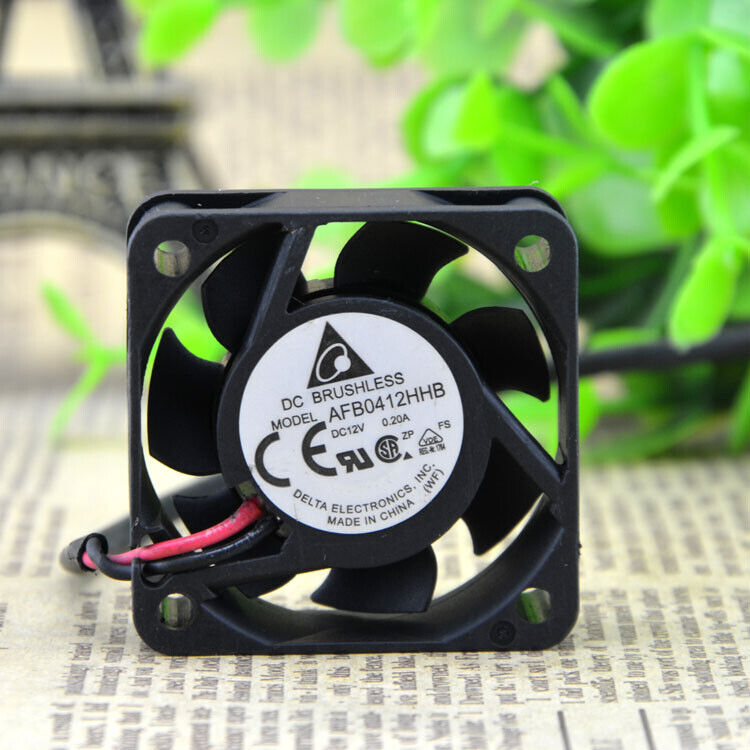 1pc Delta AFB0412HHB 12V 0.2A 4015 4CM 2-wire Double Ball Cooling Fan